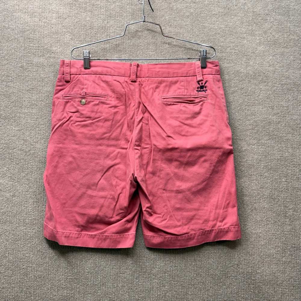 Polo Ralph Lauren Mens Salmon Pink Chino Shorts Nautical Crest Size 34 Cotton - Picture 2 of 11